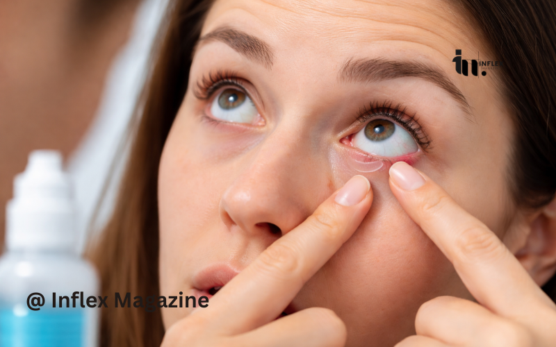 Contact Stuck In Eye